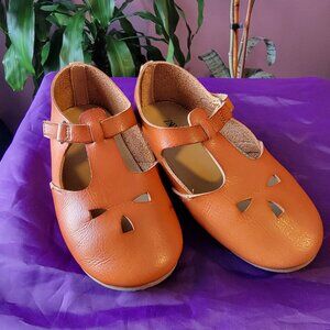 Zara Burnt Orange Mary Janes - Toddler Size 8.5 (or 25) (Good)